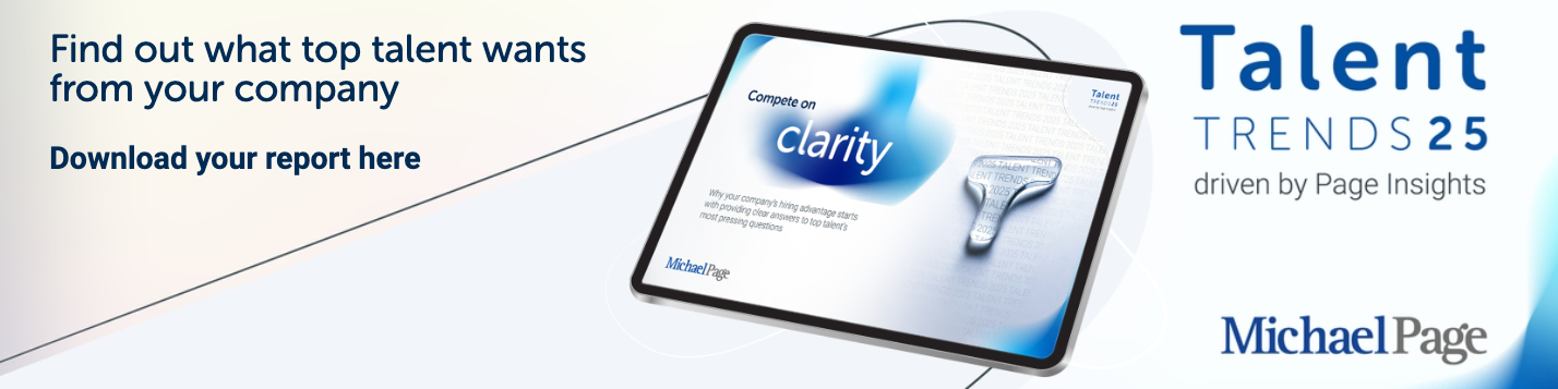 Talent Trends 25 on a tablet device